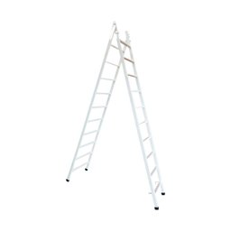 Escada Extensiva 10 X 18 Degraus Cor: Branco - 1