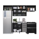Ver imagem 3 de Cozinha Completa Diamante 7 Portas 3 Gavetas Chumbo/titanio - Indékes
