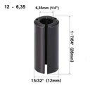 Ver imagem 2 de Bucha Adaptador para Tupia Pinça de 12mm P/ 6,35mm Cncfresas Bucha Adaptadora