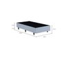 Base Cama Box Solteiro 88x188 Madeira Eucalipto Resistente Suporta 150kg/m² com Pés - 3
