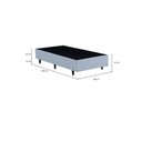 Ver imagem 3 de Base Cama Box Solteiro 88x188 Madeira Eucalipto Resistente Suporta 150kg/m² com Pés