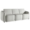 Ver imagem 5 de Sofá Cama Modulado Retrátil e Reclinável Decorativo Varsóvia 336cm Bouclê Cinza G33 - Gran Belo
