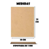 Chapa Placa Mdf Cru 3mm Placa 20x28 Cm 20 Unidades - 3