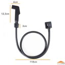 Ver imagem 4 de Ducha Higiênica Completa Quadrada Black Luxo Universal Rdx