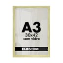 Ver imagem 1 de Kit 2 Molduras A3 Foto 30x42 Diplomas Certificados Qualidade Premium Vidro Quadros Decoração Arte Im