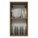 Ver imagem 5 de Armário Aéreo Madesa Lux 35 cm 1 Porta Rustic/Cinza