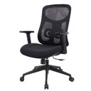 Ver imagem 1 de Cadeira Escritório Nr-17 Everest Diretor C/ Braços Fratini Encosto Tela Mesh Preta Base Rodízio