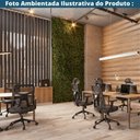 Ver imagem 7 de Cadeira Escritório Nr-17 Everest Diretor C/ Braços Fratini Encosto Tela Mesh Preta Base Rodízio