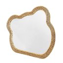 Ver imagem 1 de Espelho em Madeira Decorativo Formato Orgânico 75x45cm