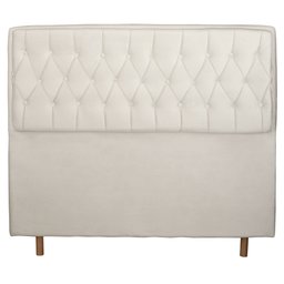 Cabeceira Cama Box Queen Jadi 160 Cm Suede Bege Claro - MV Estofados Shop - 2
