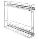 Ver imagem 1 de Porta Condimentos Aço Inox Aramado Deslizante Garrafas Temperos Corrediça Lateral Telescópica