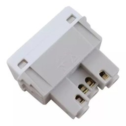 Caixa Tomada Embutir para Mesa de Escritório Cx3 Cor:branco - 2 Caixa Tomada Embutir para Mesa de Escritório Cx3 Cor:branco - 2