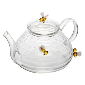Chaleira de Vidro com Infusor para Ervas Lovely Bee 650ml Lyor