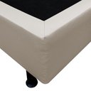 Ver imagem 3 de Base Box para Cama Casal Queen 158x198cm Bipartido Liz S05 Sintético Bege - Mpozenato