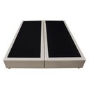 Ver imagem 5 de Base Box para Cama Casal Queen 158x198cm Bipartido Liz S05 Sintético Bege - Mpozenato