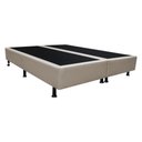 Ver imagem 1 de Base Box para Cama Casal Queen 158x198cm Bipartido Liz S05 Sintético Bege - Mpozenato