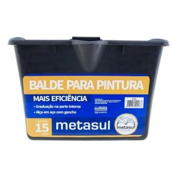 Bandeja Pintura Caçamba Plastica 15lt Metasul - 5