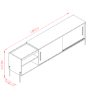 Ver imagem 7 de Painel para TV de até 75 Polegadas com Rack Orlando Cumaru/Opala