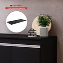 Ver imagem 2 de Tampo Balcão Gabinete de Cozinha 120cm 100% Mdf Preto - Abmaza