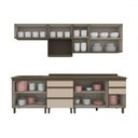 Ver imagem 3 de Cozinha Completa Connect 10 Portas 5 Gavetas 100% Mdf Ce802 Duna/cristal - Henn