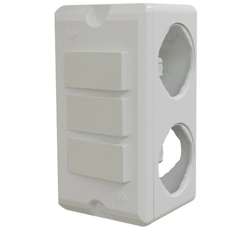 Conjunto com 3 Interruptores Simples Poliwetzel Pvc - E017212042 - Wetzel
