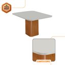 Ver imagem 5 de Mesa de Jantar Eloise 90cm Tampo Mdf Vidro com 4 Cadeiras Copper Moderna Mobília