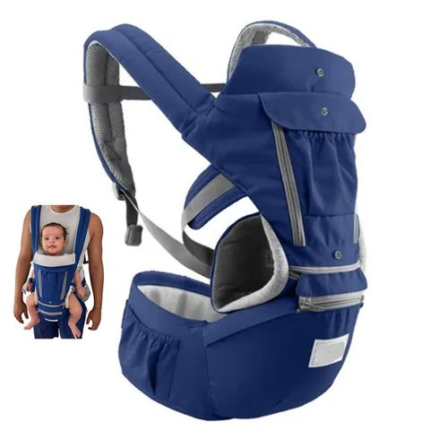Canguru Carregador Bebe Criança Deitado Sentado Bolso Alça Ajustavel Ergonomica Acolchoada Passeio V