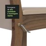 Conjunto Sala de Jantar Mesa Tampo de Vidro 4 Cadeiras Rustic/crema/bege Tifani Madesa - 8