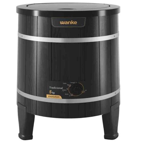 Lavadora Tanquinho Semiautomática Tradicional 5 Kg Black 220 V Wanke