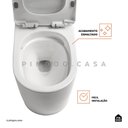 Ver imagem 3 de Kit Vaso Sanitário Monobloco Amazonita e Ducha Higiênica para Banheiro Jacuí - Branco e Preto