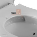 Ver imagem 5 de Kit Vaso Sanitário Monobloco Amazonita e Ducha Higiênica para Banheiro Jacuí - Branco e Preto