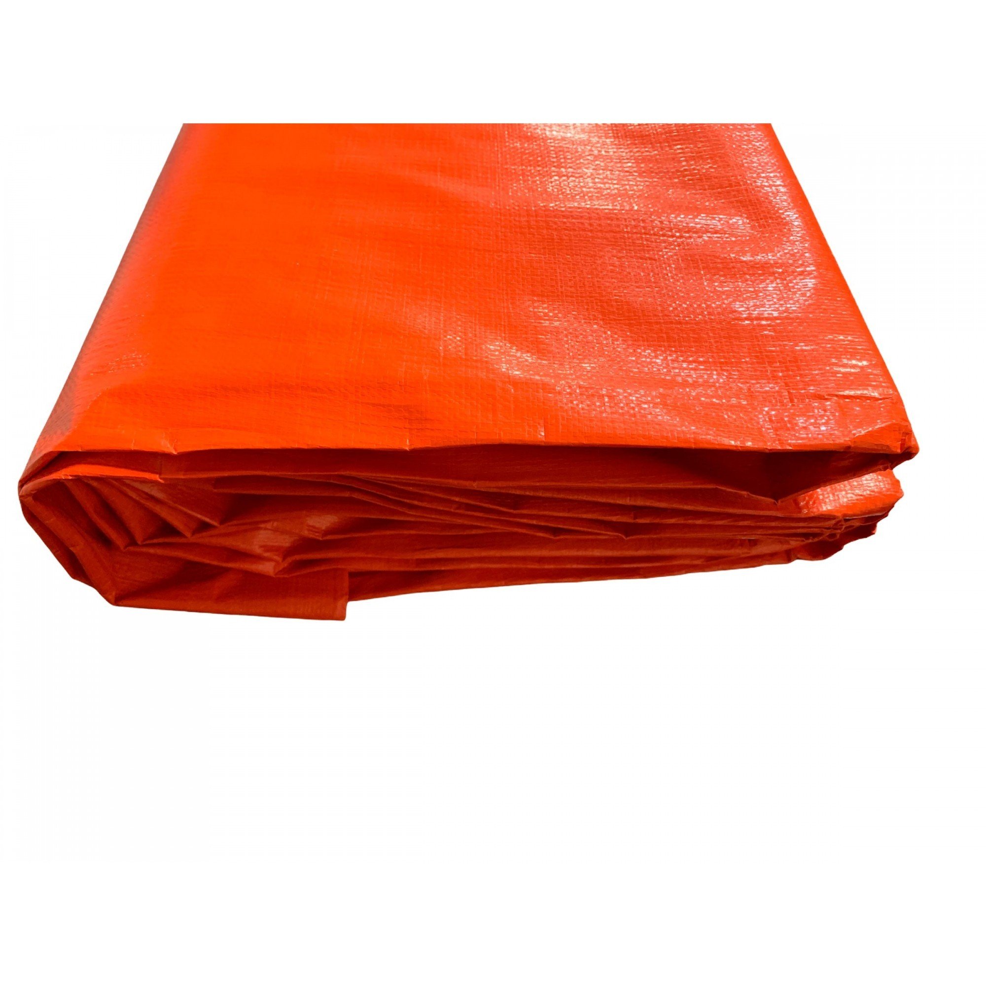 Lona Multiuso Barraca Camping Cargas em Polietileno Laranja 300 Micras - 8x6 - 4