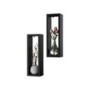 Ver imagem 1 de Kit Nicho Decorativo Stella Preto para Sala Hall 40 X 10cm
