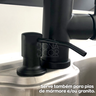 Dispenser dosador detergente preto fosco Inox 304 embutir 500ml Cozinha porta sabao sabonete líquido - 3