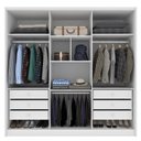 Ver imagem 3 de Guarda Roupa Casal 6 Portas 6 Gavetas - Fortuna-neve - Tcil Móveis