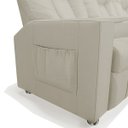 Ver imagem 4 de Conjunto de Poltronas Sala de Cinema Reclináveis 2 e 3 Lugares Pequim Pu Bege G23 - Gran Belo