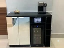 Ver imagem 3 de Bar Bancada com Nicho Garrafas em Mdf Frontal com Espelho para Adega Oster 18garrafas
