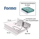 Ver imagem 2 de Porta Guardanapos de Papel Aço Inox Organizador de Cozinha Mesa Posta Servir com Contrapeso Gloss