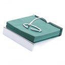 Ver imagem 3 de Porta Guardanapos de Papel Aço Inox Organizador de Cozinha Mesa Posta Servir com Contrapeso Gloss