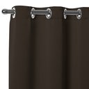 Ver imagem 4 de Cortina Basic Blackout 2,20 x 1,30 m para Varão Simples 1: Tabaco