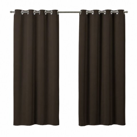Cortina Basic Blackout 2,20 x 1,30 m para Varão Simples 1: Tabaco