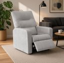 Ver imagem 1 de Poltrona do Papai Reclínavel Matrix Suede - Élpis Móveis - Cinza