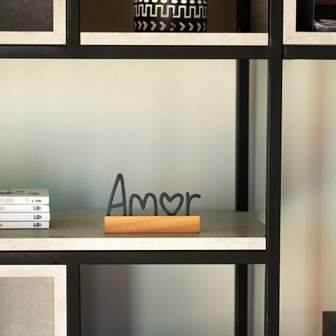 Escultura de Mesa Amor Preto