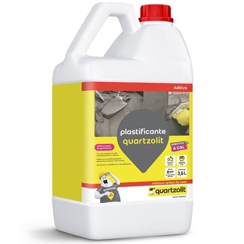 Aditivo Plastificante Quartzolit 3,6l Aditivo Plastificante 3,6l - 1