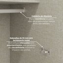 Ver imagem 7 de Conjunto Quarto Modulado Casal 7 Peças Madeira 240cm Bellagio Areia HP Casa 812