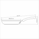 Ver imagem 2 de Frigideira Tramontina Profissional Alumínio Antiaderente 24 Cm 1,6 L