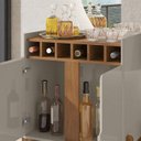 Ver imagem 7 de Barzinho Com 2 Portas e Adega Para Sala de Jantar 50522 Off White Cedro DCASA