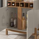 Ver imagem 6 de Barzinho Com 2 Portas e Adega Para Sala de Jantar 50522 Off White Cedro DCASA