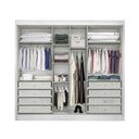 Ver imagem 3 de Guarda Roupa Casal 3 Portas 8 Gavetas - Logan-branco - Móveis Novo Horizonte