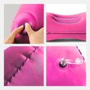 Ver imagem 6 de Travesseiro de Viagem Inflável Portátil Apoio de Pescoço Cabeça e Lombar Rosa Utimix
